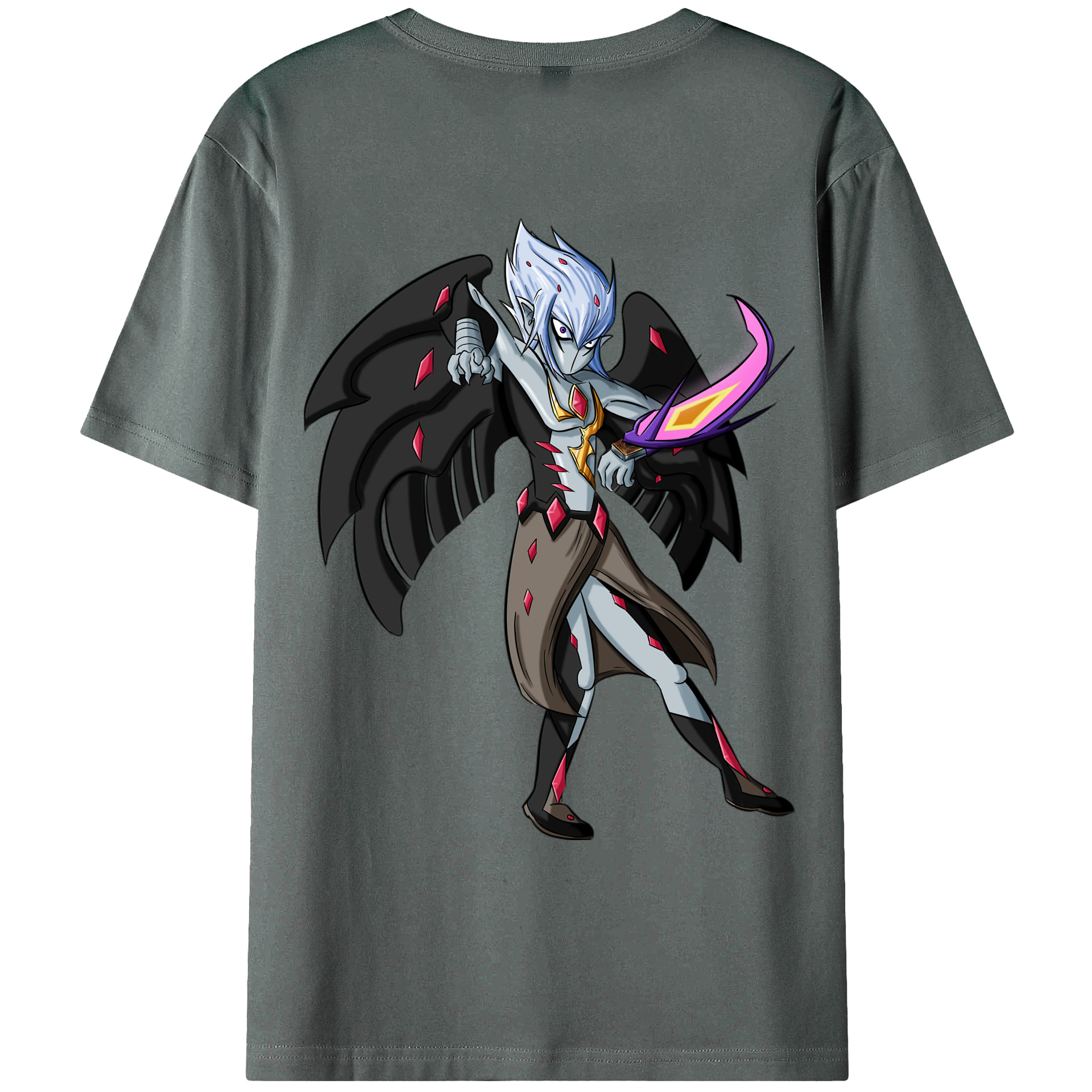 （画像用） 遊☆戯☆王 Yu-Gi-Oh! 綿100％ メンズ半袖Tシャツ（バックプリント） 通気性